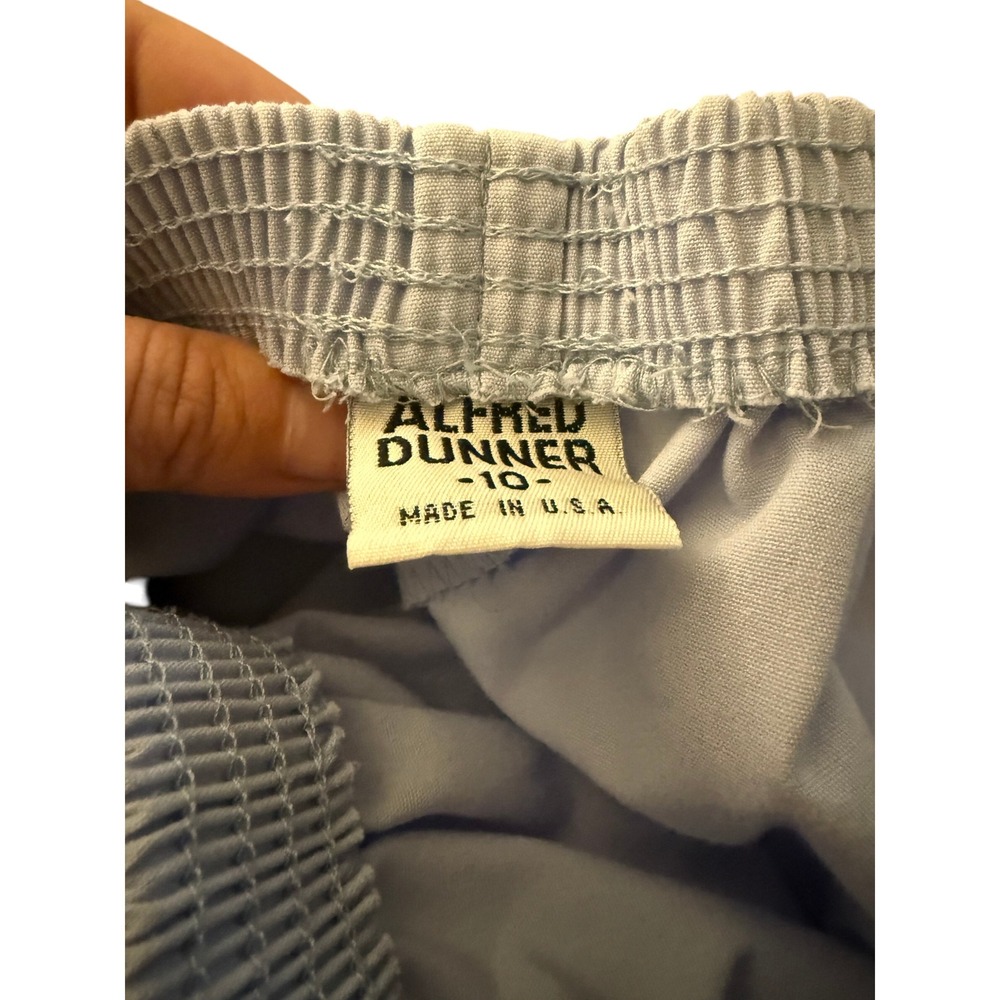 Alfred Dunner Women's Light Blue Elastic Waist Pants Size 10 - Picture 3 of 8